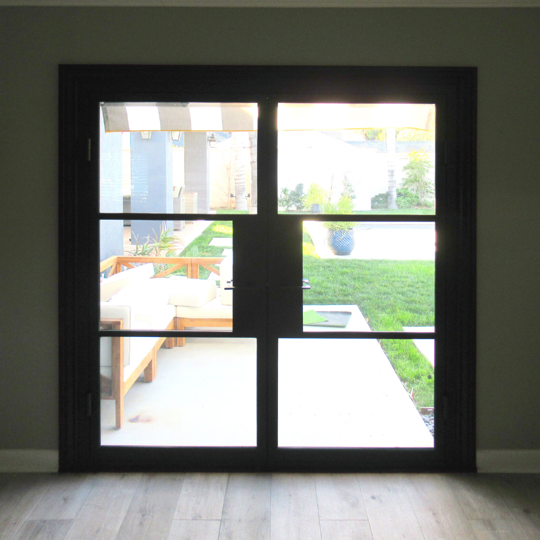 Secure Exterior Iron French Doors