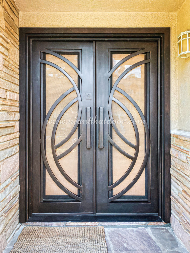 Custom wrought iron steel door in Madison, WI