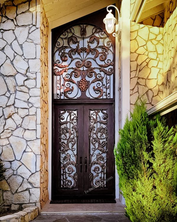 Decorative metal doors