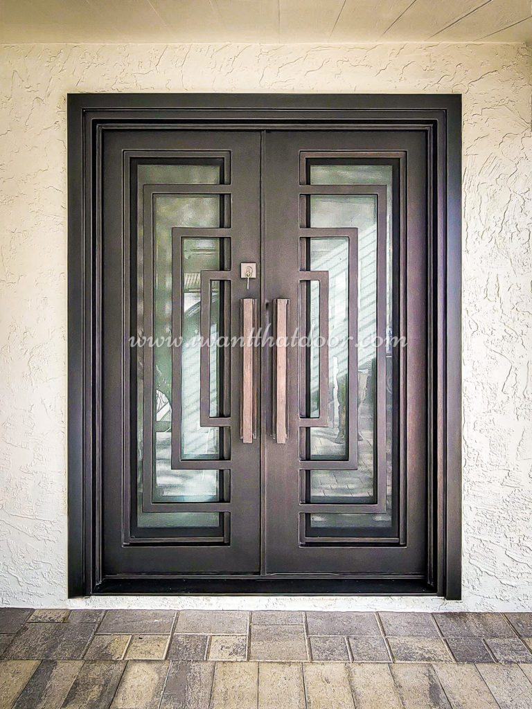 Custom Wrought Iron Steel Door in Chandler, AZ