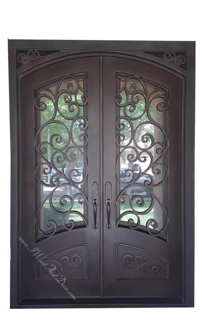 Brown Wrought Iron Doors