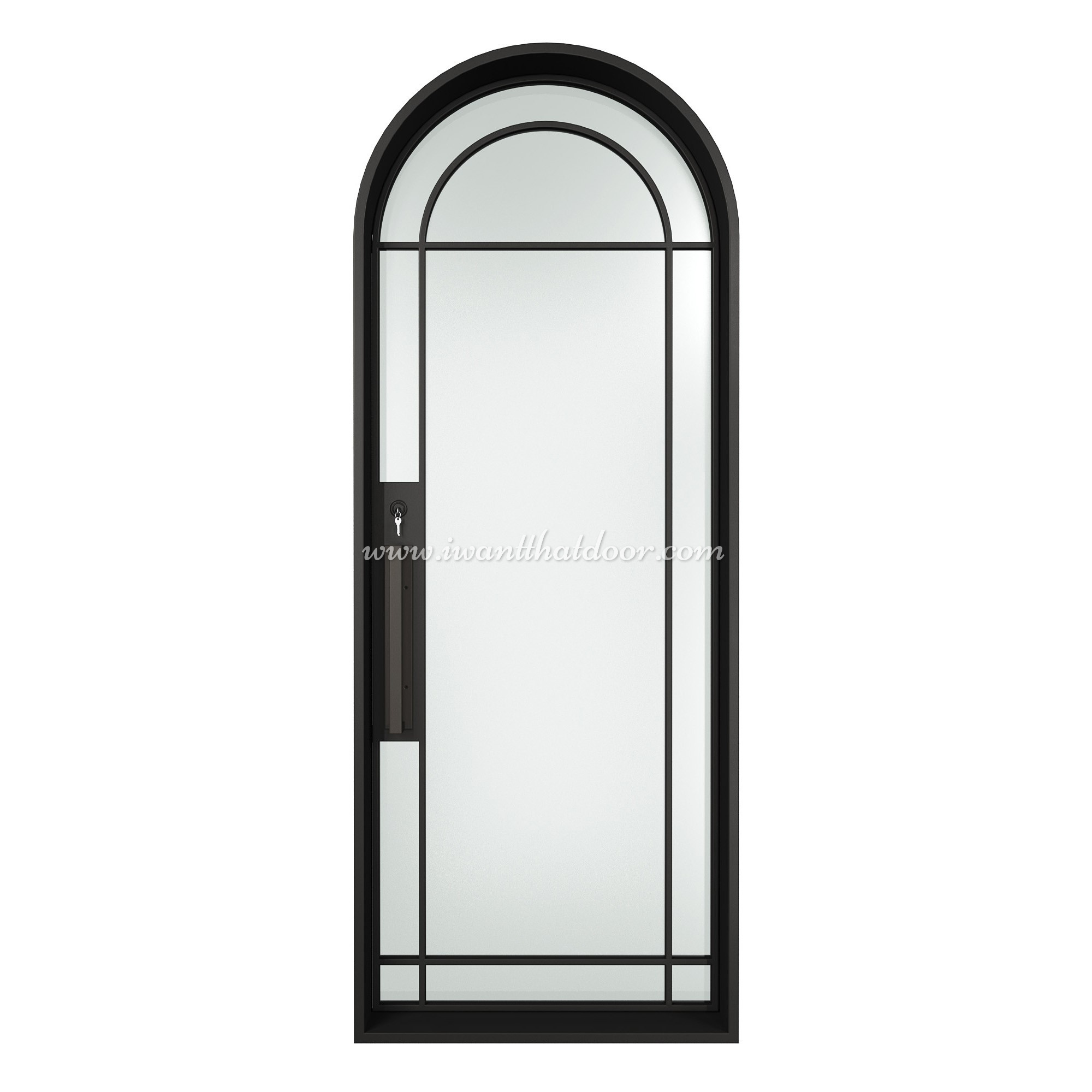 Lucid Round Single Entry Steel French Door