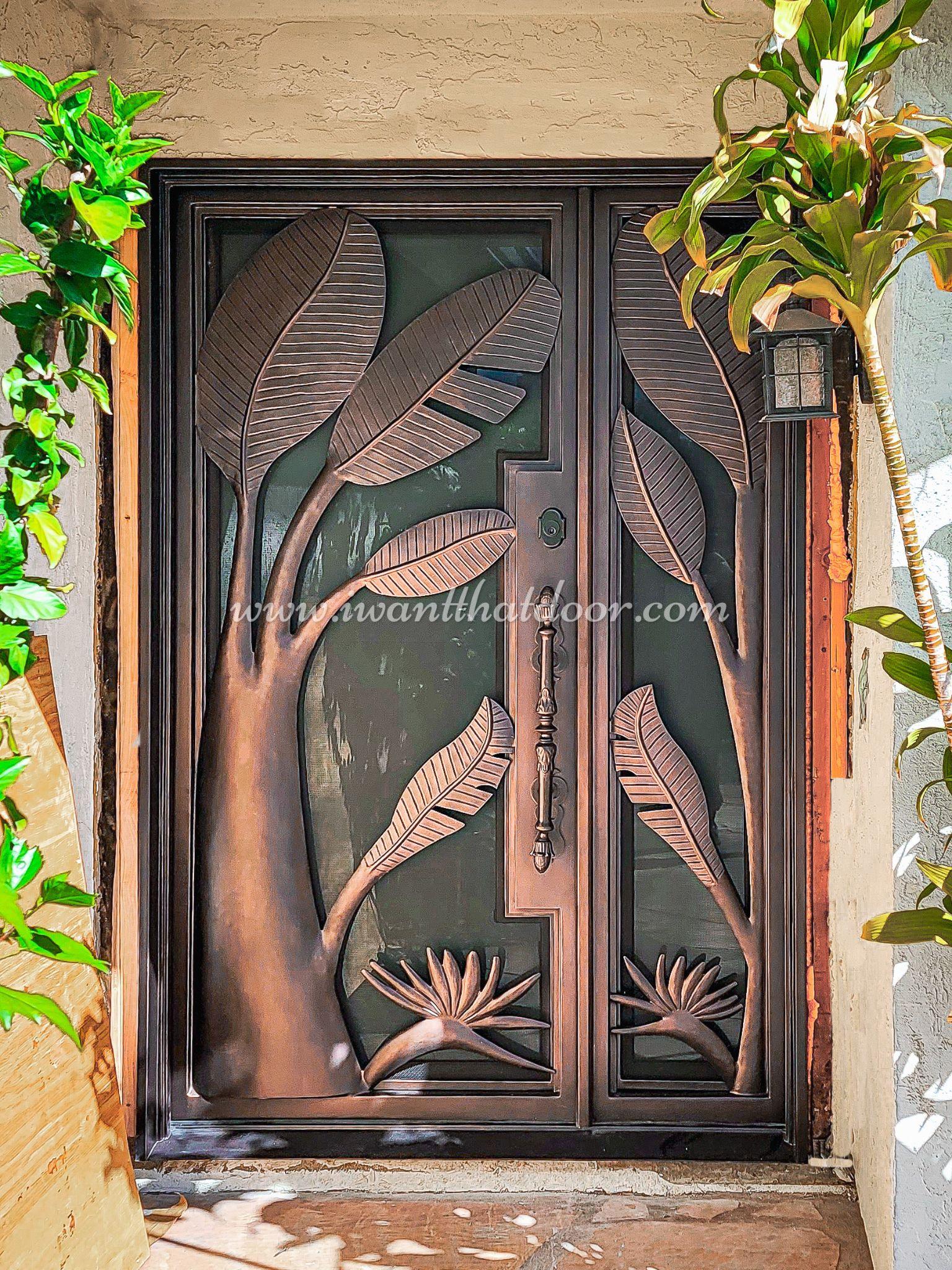 Custom iron doors