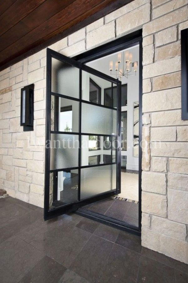 Iron pivot doors