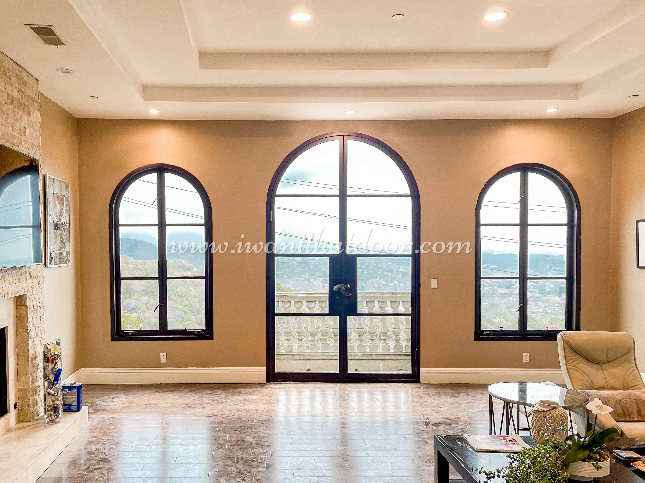 French Iron doors for balcony by Universal Iron Doors