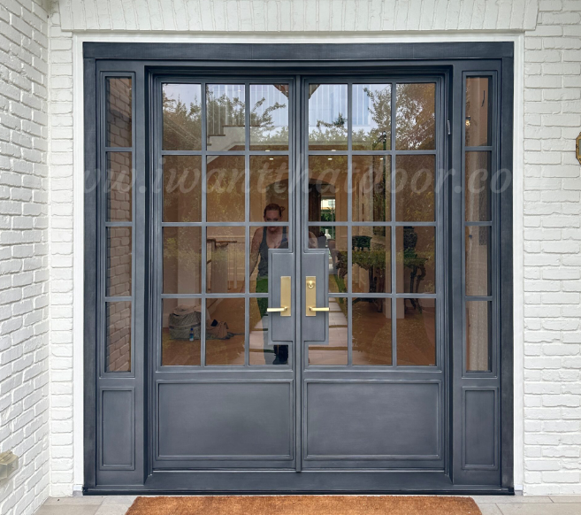 Custom iron double door from Universal Iron Doors